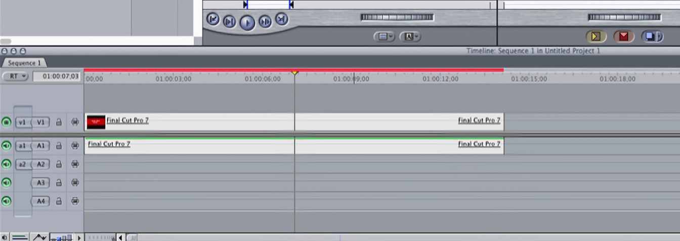 Timeline in Final Cut Pro 7